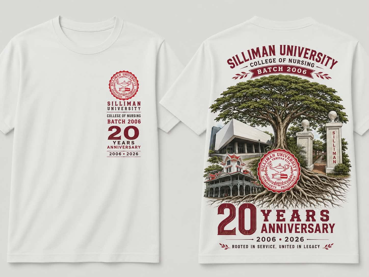 20th Anniversary Heritage SUCN Batch 2006 T-shirt design concept