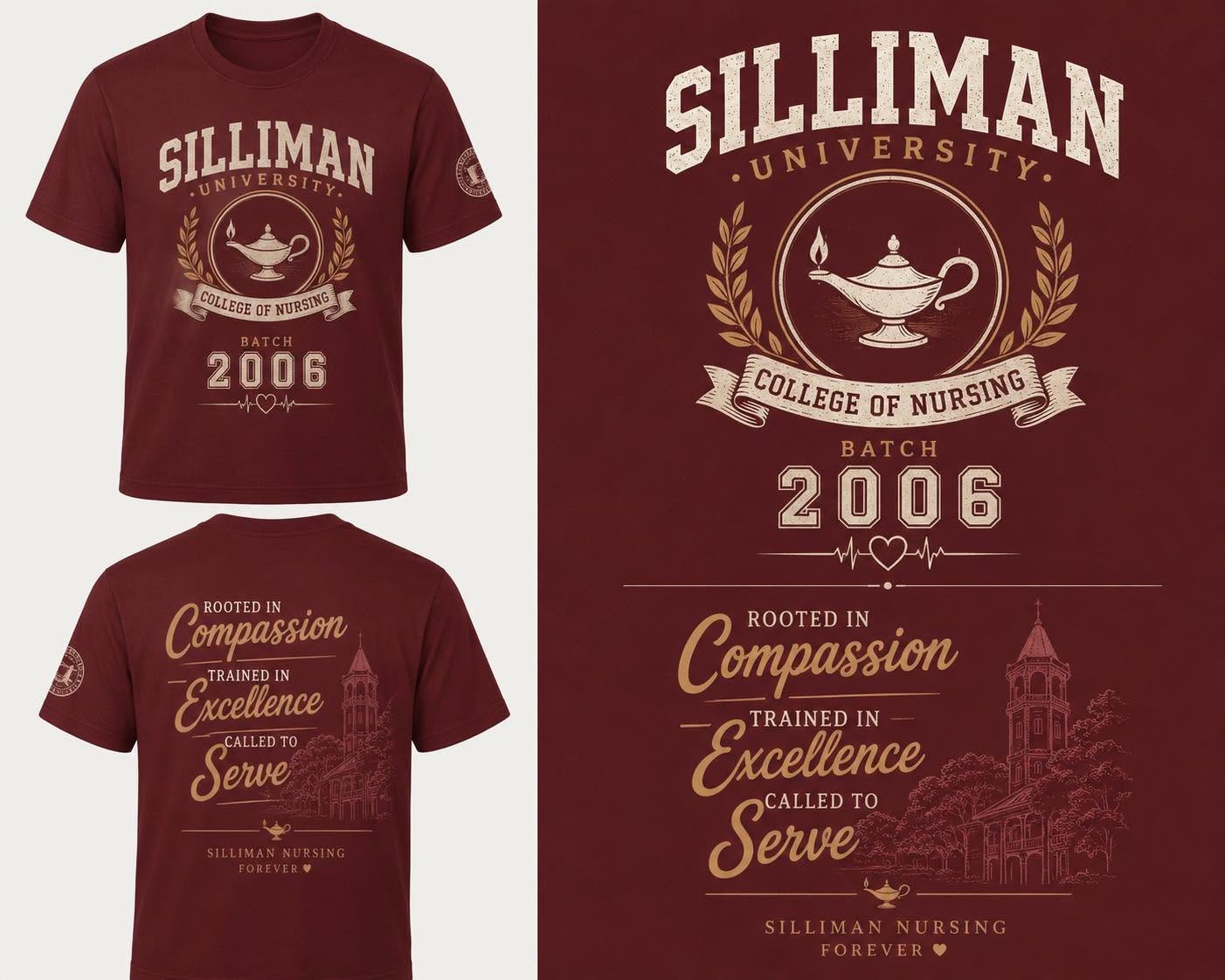 Maroon Heritage SUCN Batch 2006 T-shirt design concept